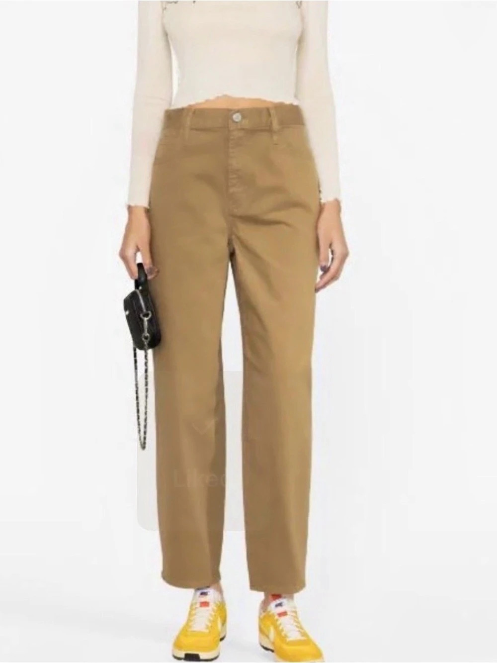 Frame Brown Straight Leg Pants Waist 23